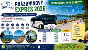 prázdninový expres Česká lípa staré splavy doksy