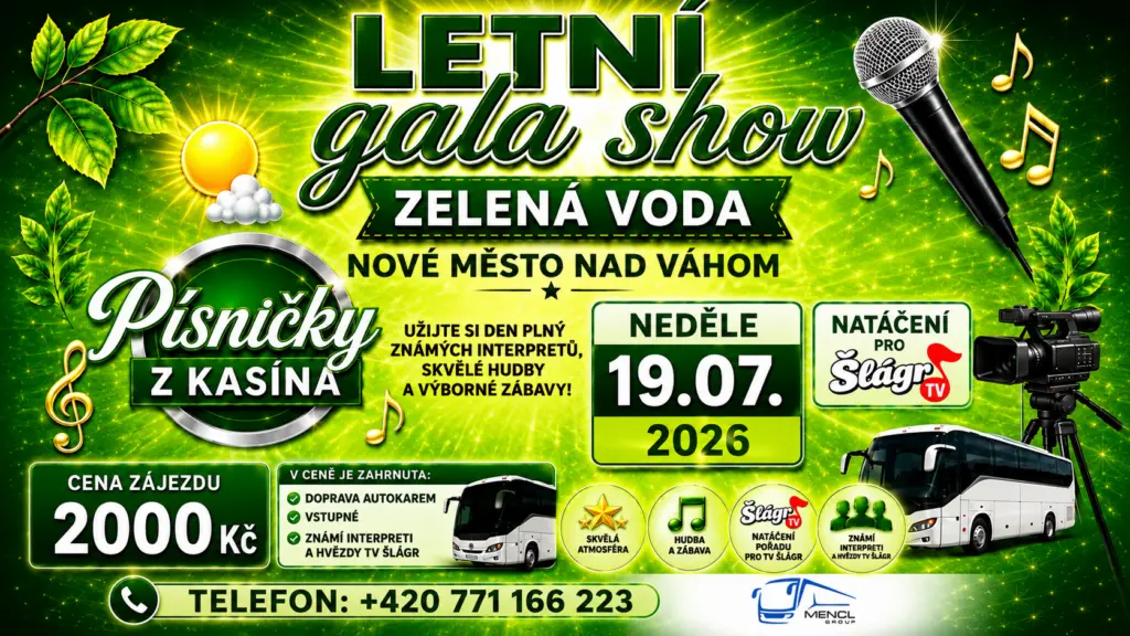 letní gala show Šlager tv v zelená voda | nove mesto nad váhom