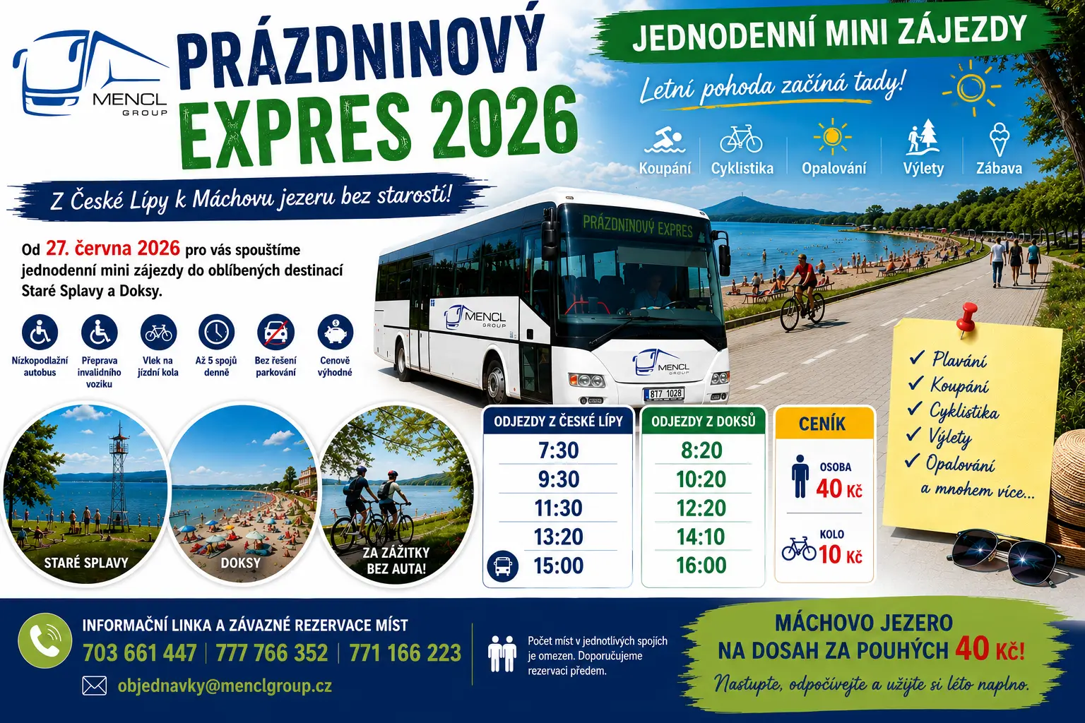 prázdninový expres Česká lípa staré splavy doksy prázdninový expres Česká lípa staré splavy doksy