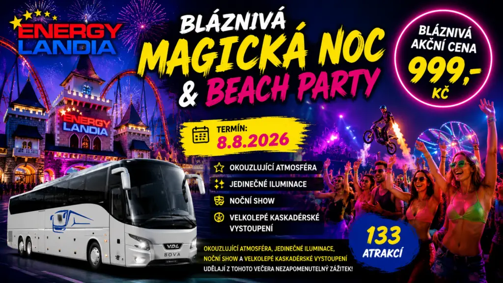 EnergyLandia s Mencl Group. Jednodenní zájezd do zábavního parku.