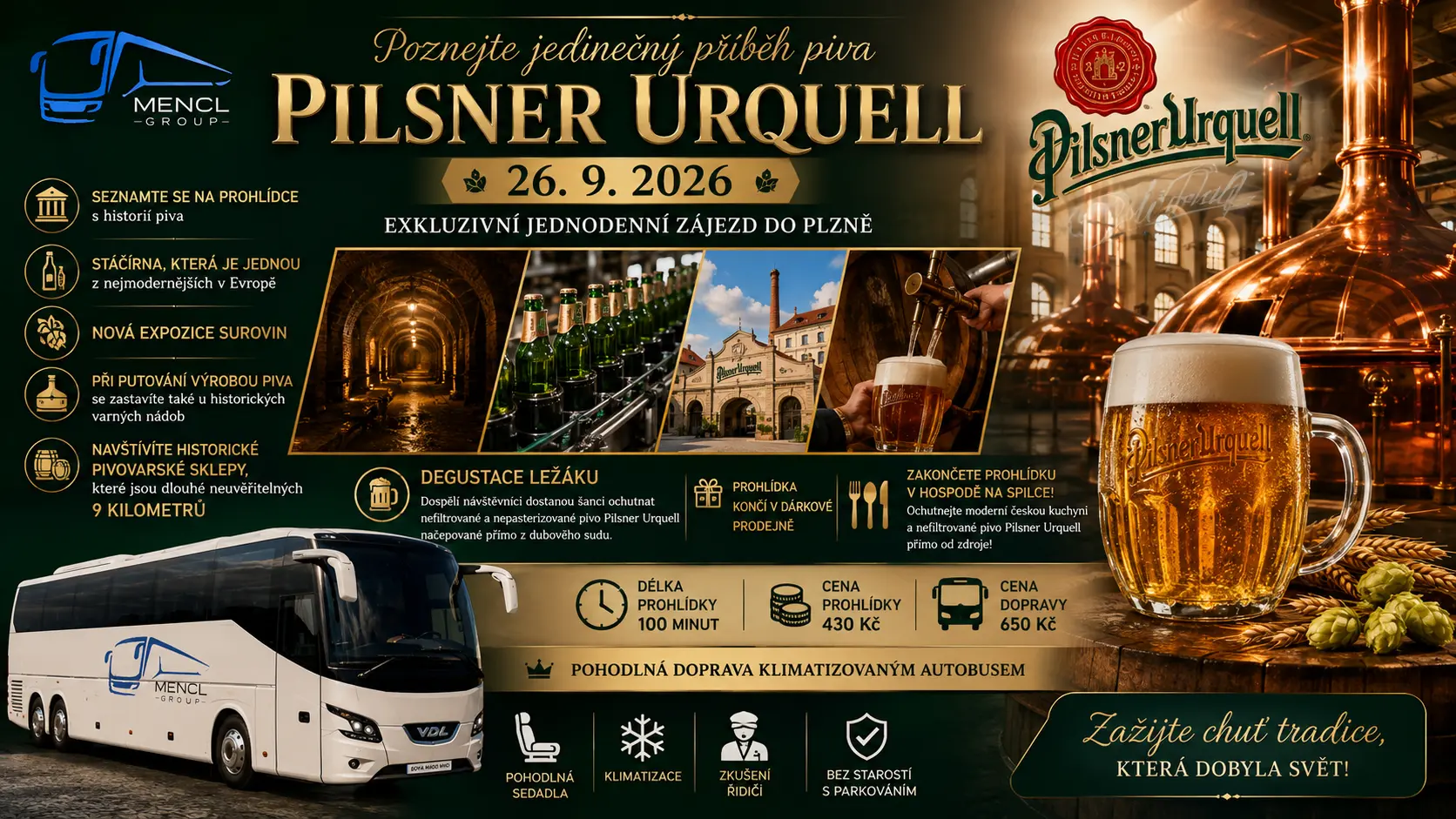 Zájezd do Plzeňského pivovaru - Pilsner Urquell Zájezd do Plzeňského pivovaru - Pilsner Urquell